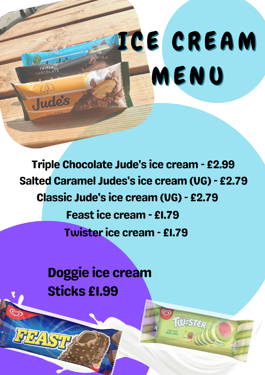 The Rose and Poppy menu board