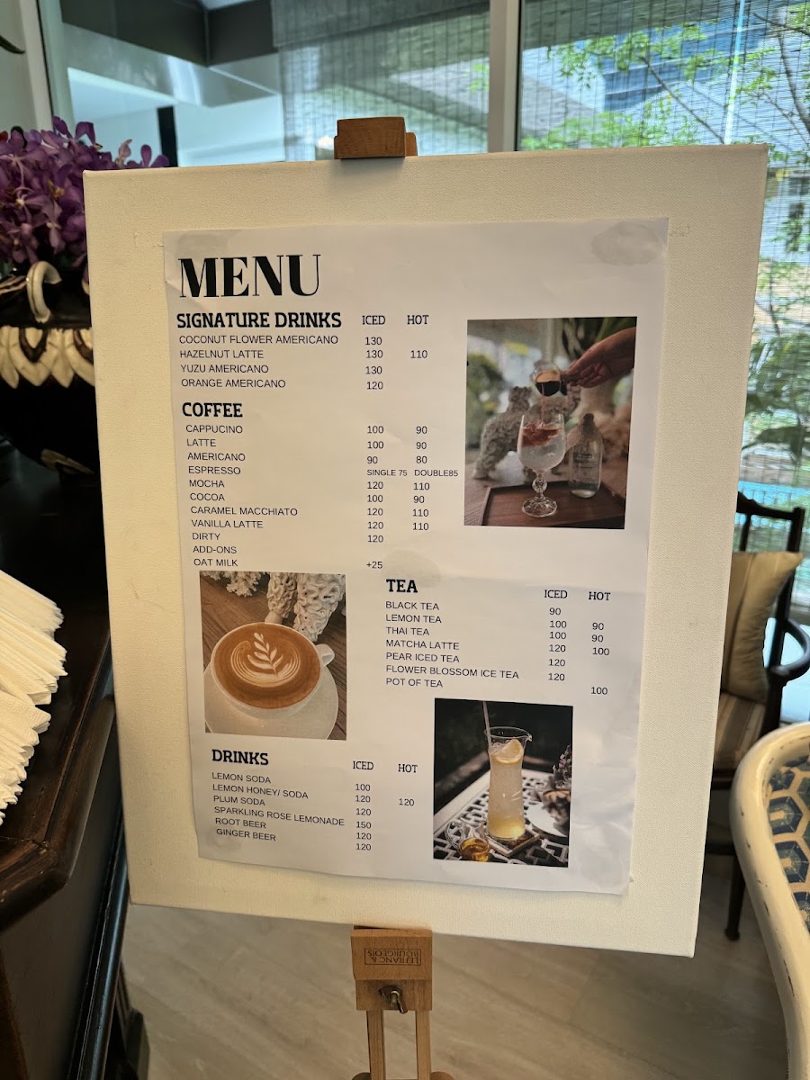 Insomnia Coffee House menu board
