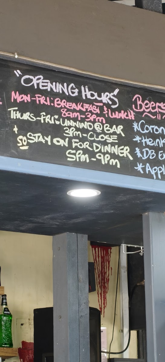 Margaritas Bistro & Bar menu board