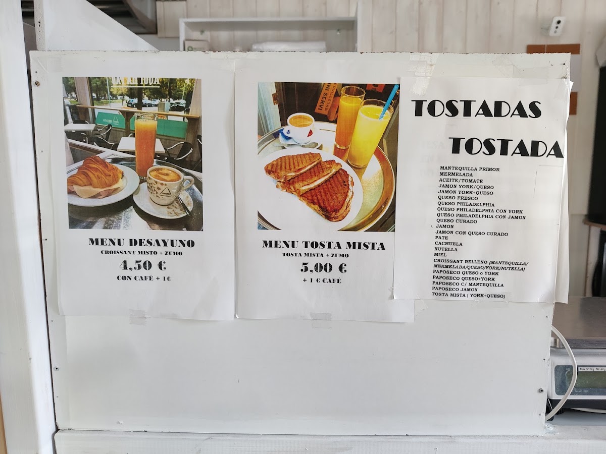 Olha a bica menu board