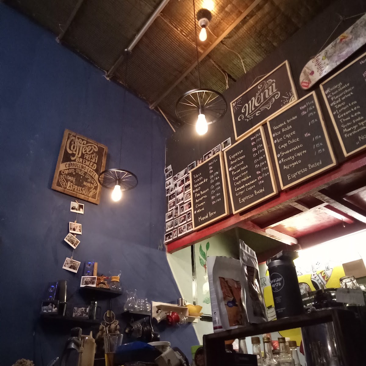Roda Kopi menu board