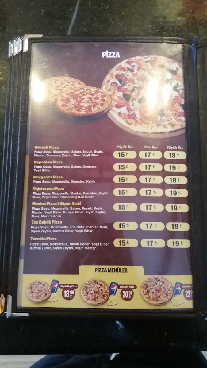 Gokceli Cafe menu board