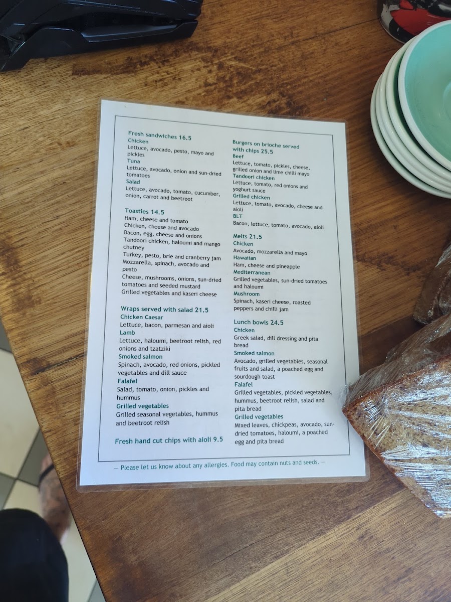 First Street Pantry menu board