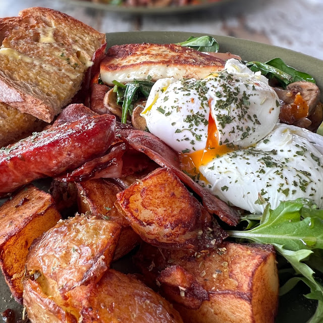 Breakfast with Poached Eggs