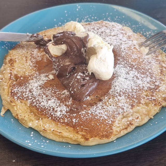 Nutella Filled Pancake with Ice Cream