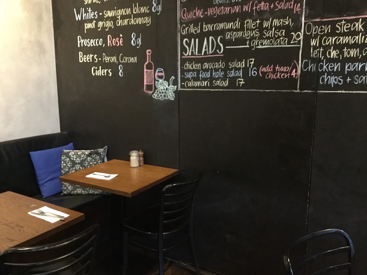 Caffe ESC menu board