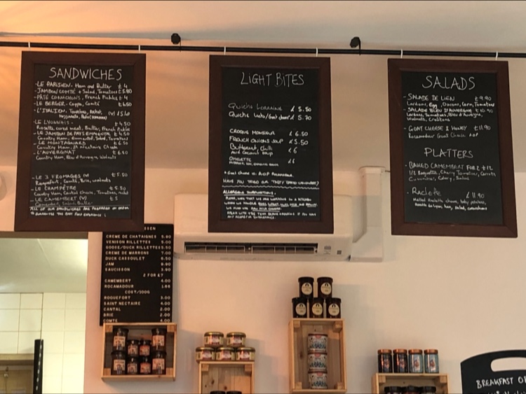 Gourmand! menu board