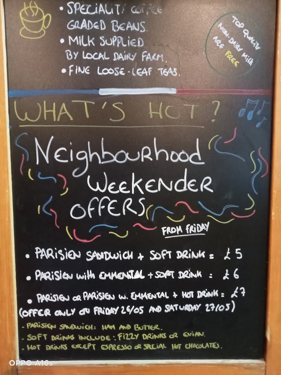 Gourmand! menu board