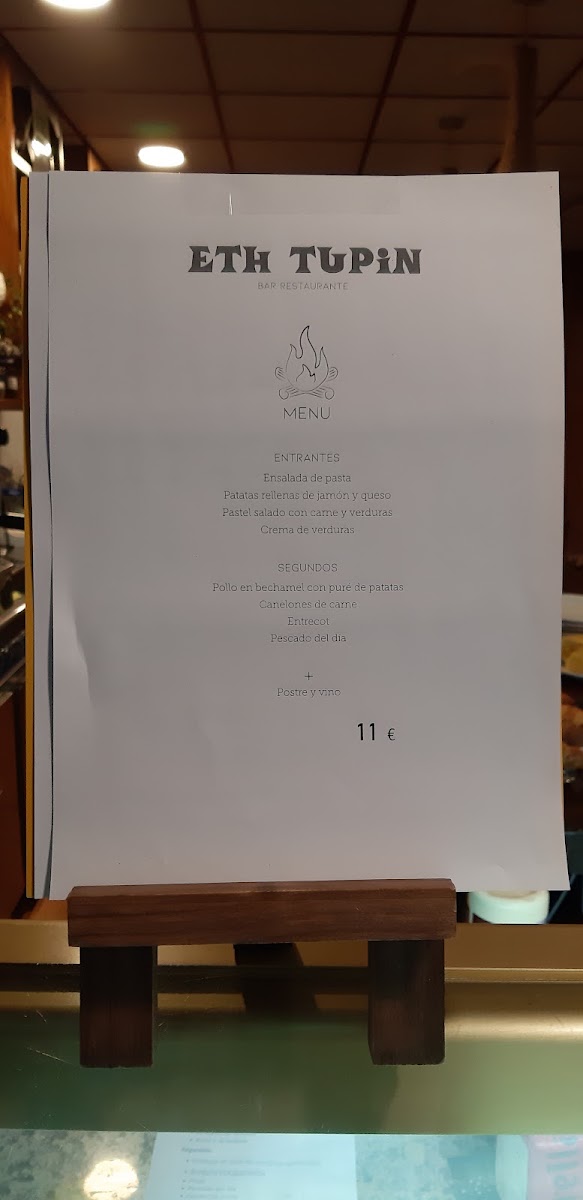 COFFE ETH TUPIN menu board