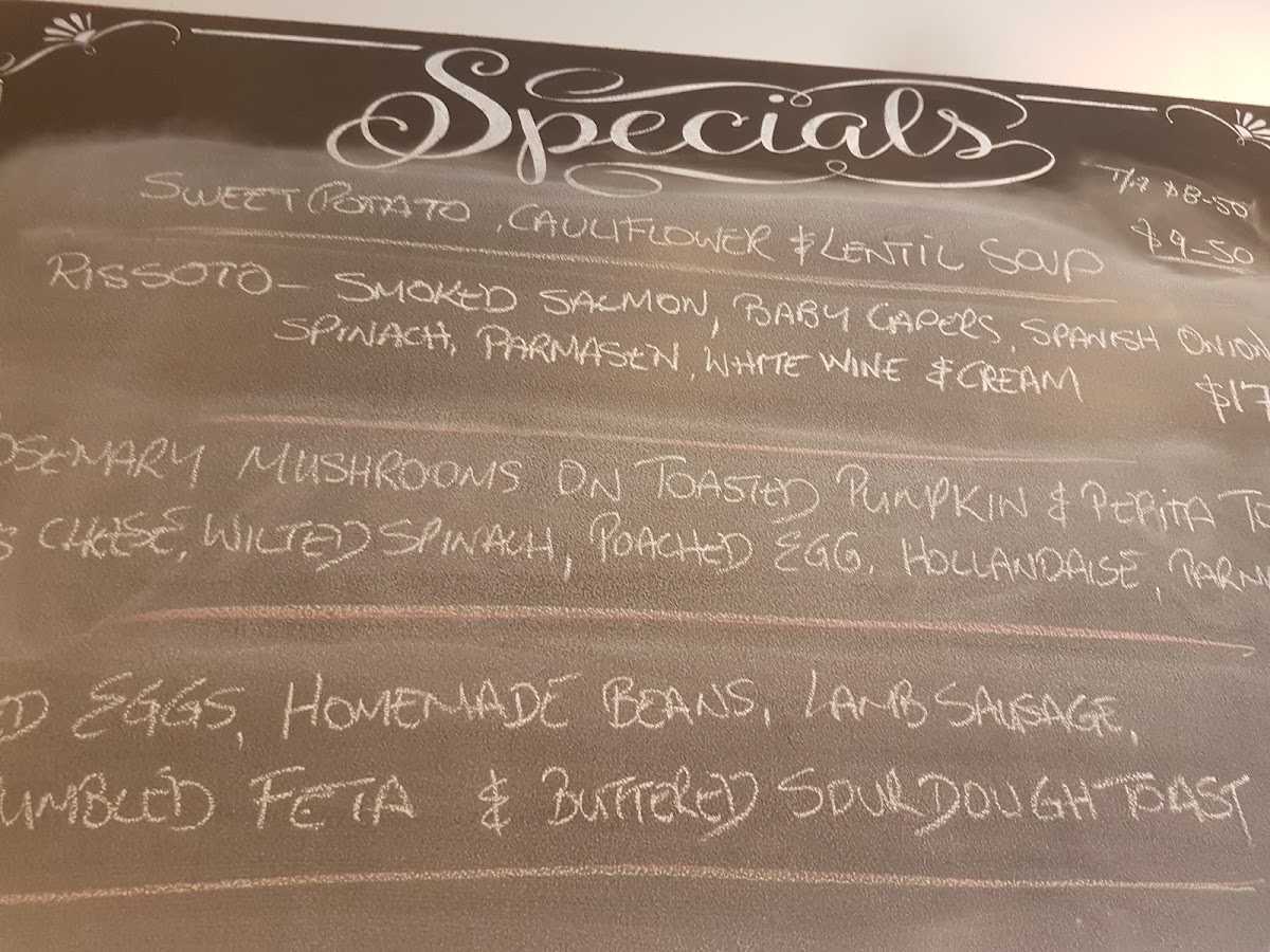 Cafe Have Ya Bean menu board