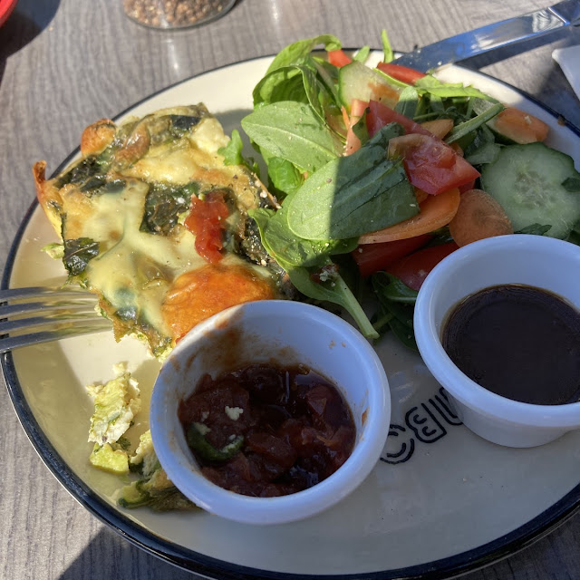 Asparagus Frittata with Salad