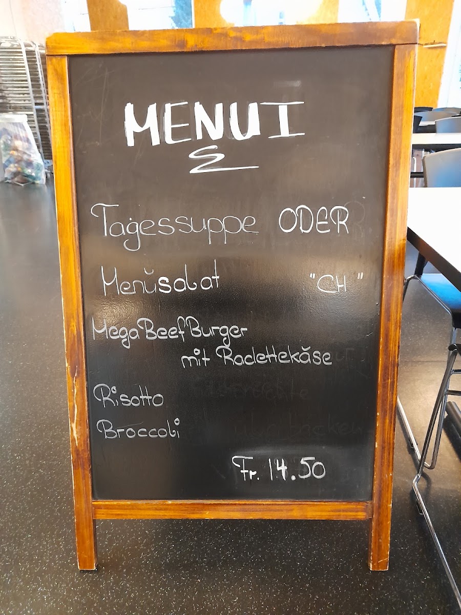Kantine Z3 menu board