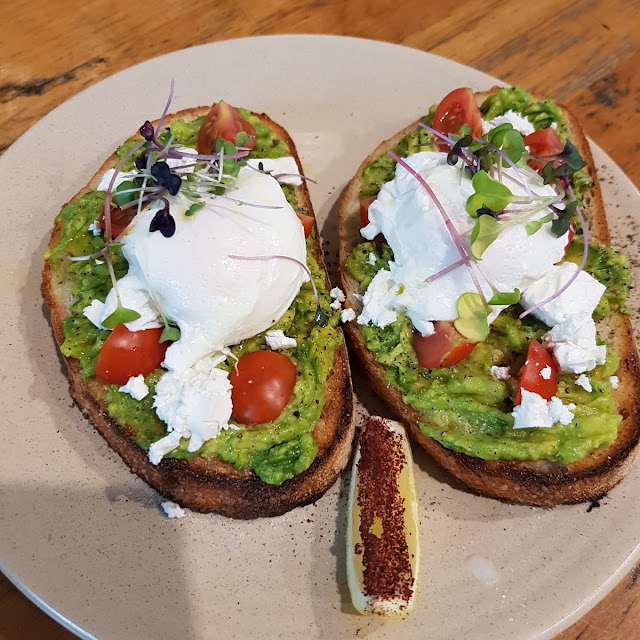 Avocado on Sourdough with Poached Eggs