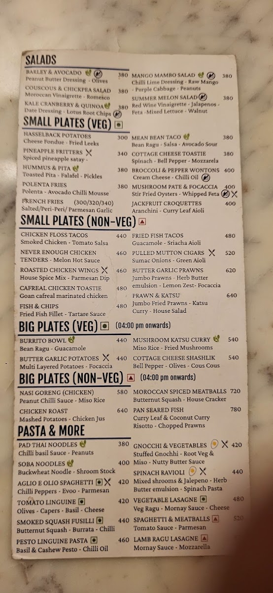 Alchemist Coffee Company Jaipur menu board