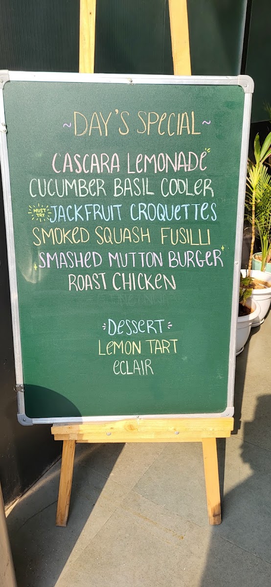 Alchemist Coffee Company Jaipur menu board