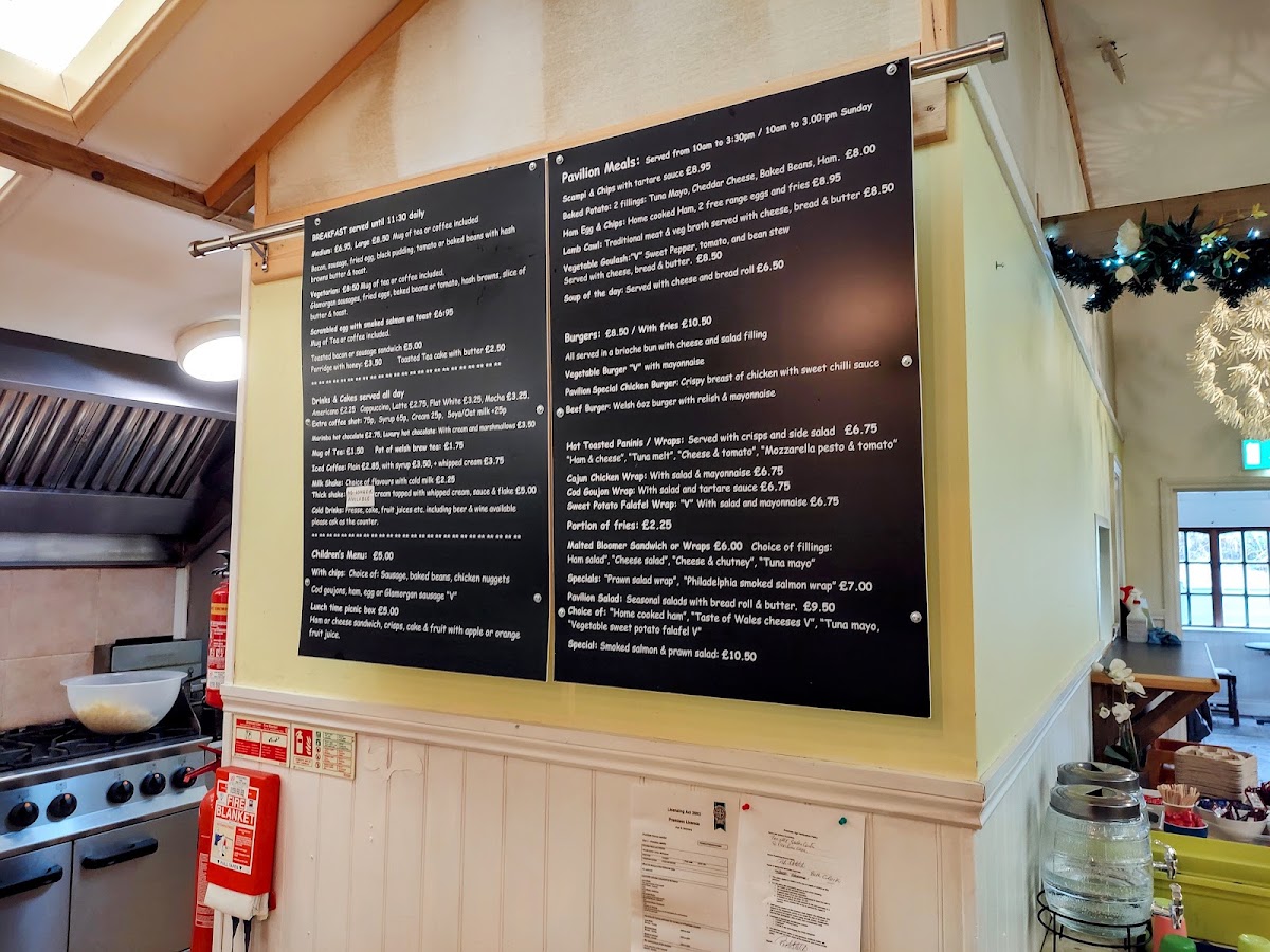 Penrallt Nursery menu board