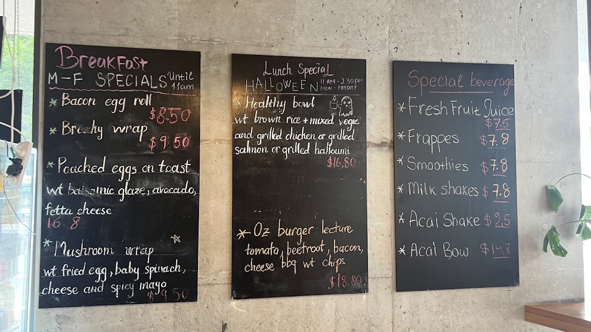 The Renegades Mascot menu board