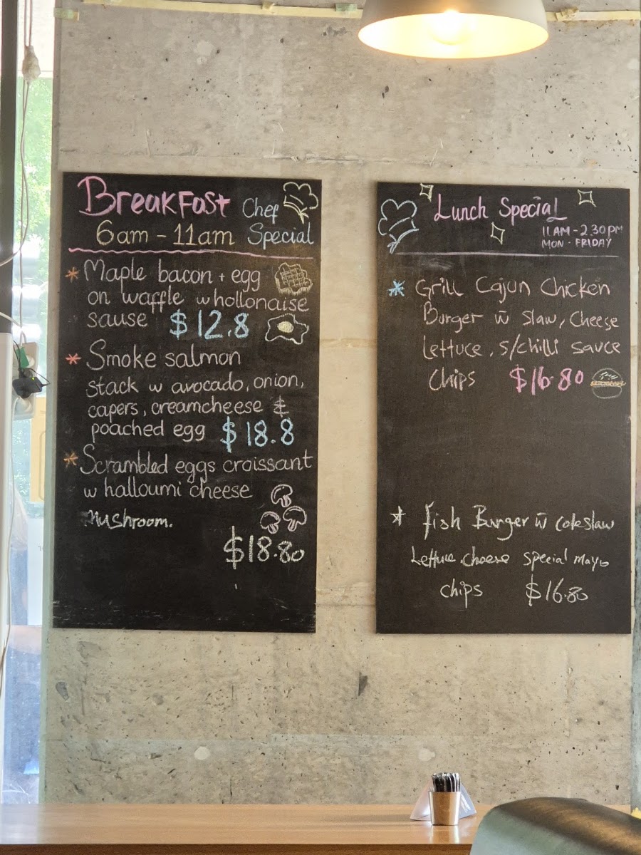 The Renegades Mascot menu board