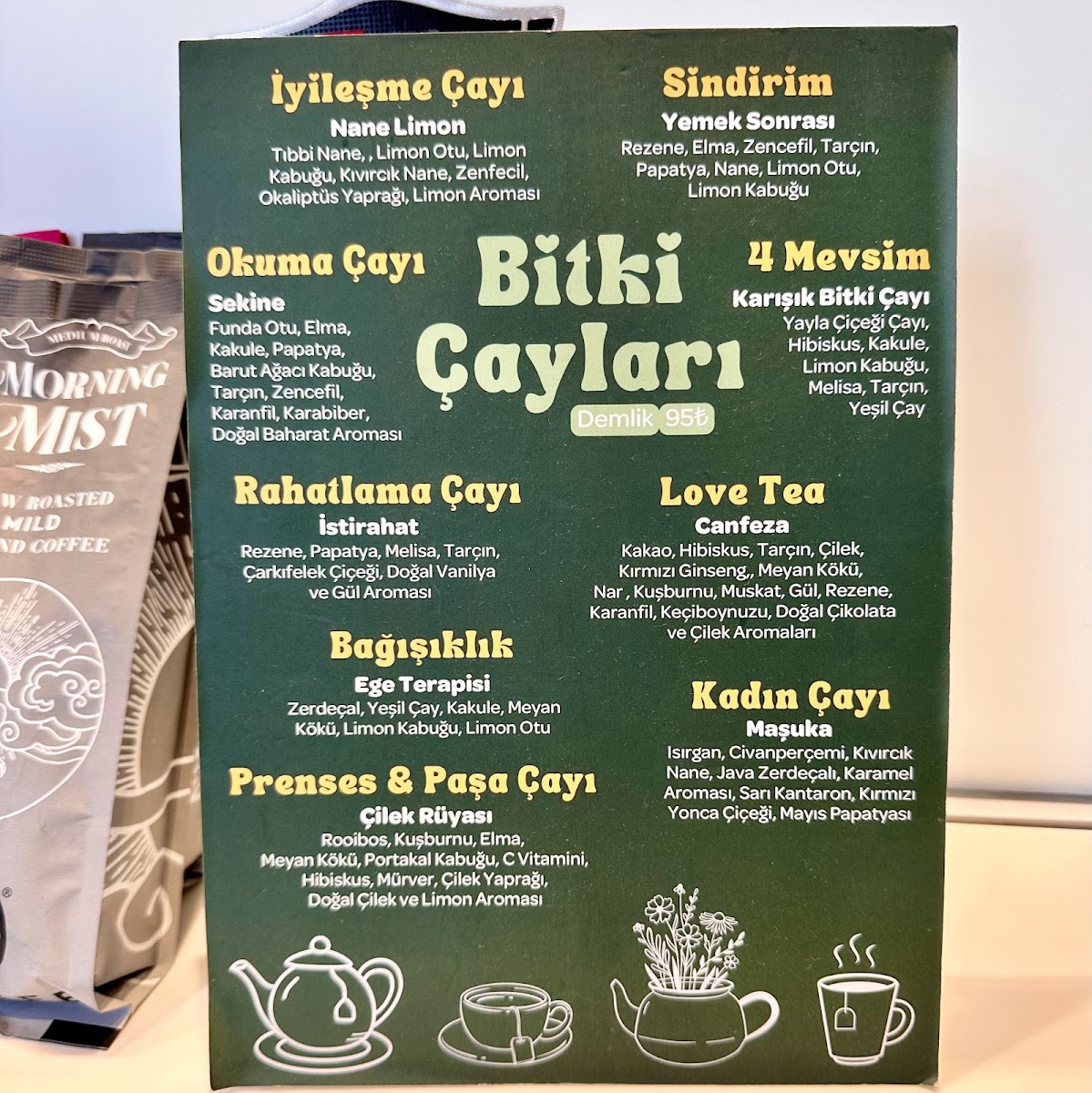Cafe Lazika menu board