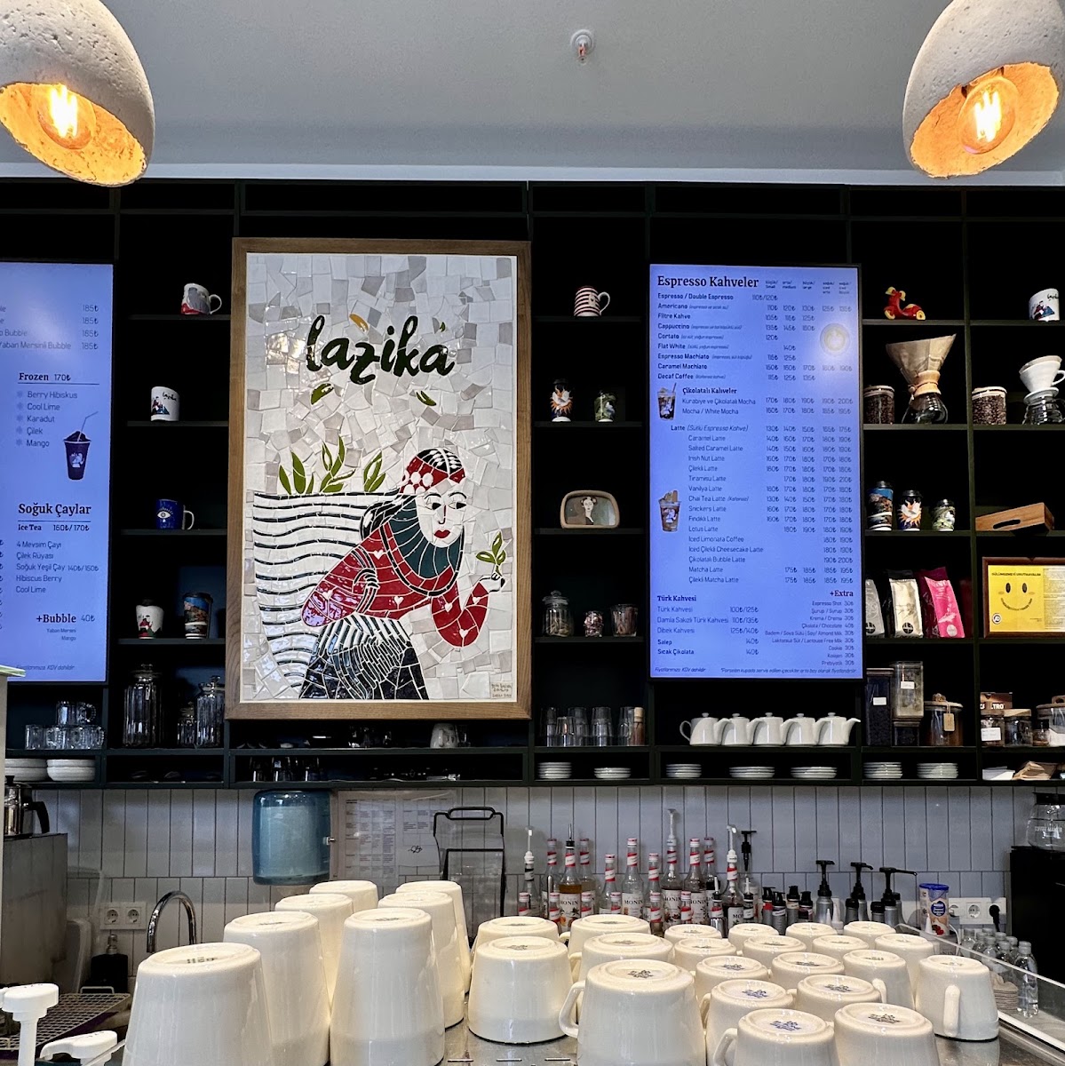 Cafe Lazika menu board