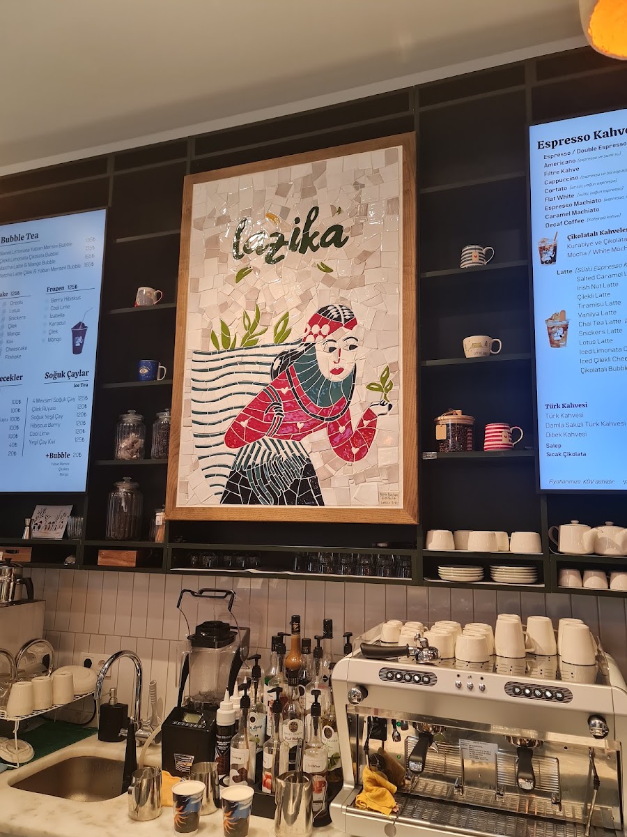 Cafe Lazika menu board