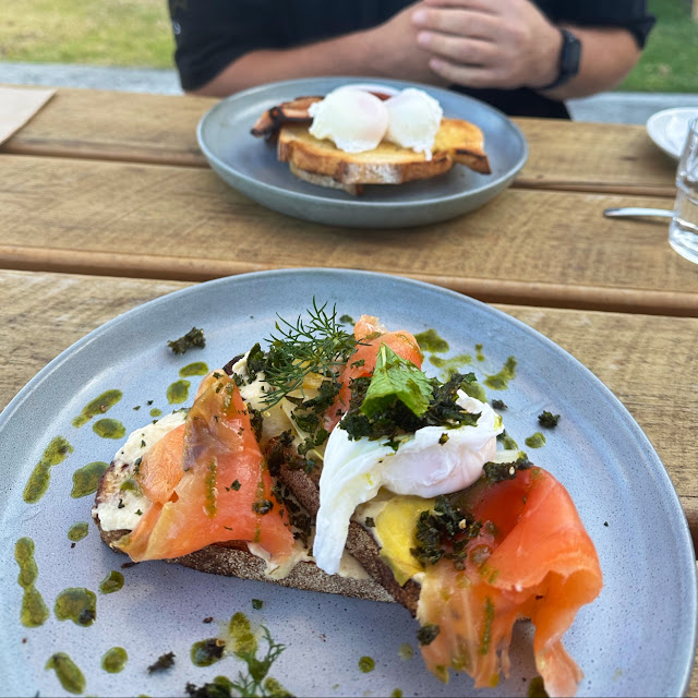 Cured Salmon Poached Egg on Toast