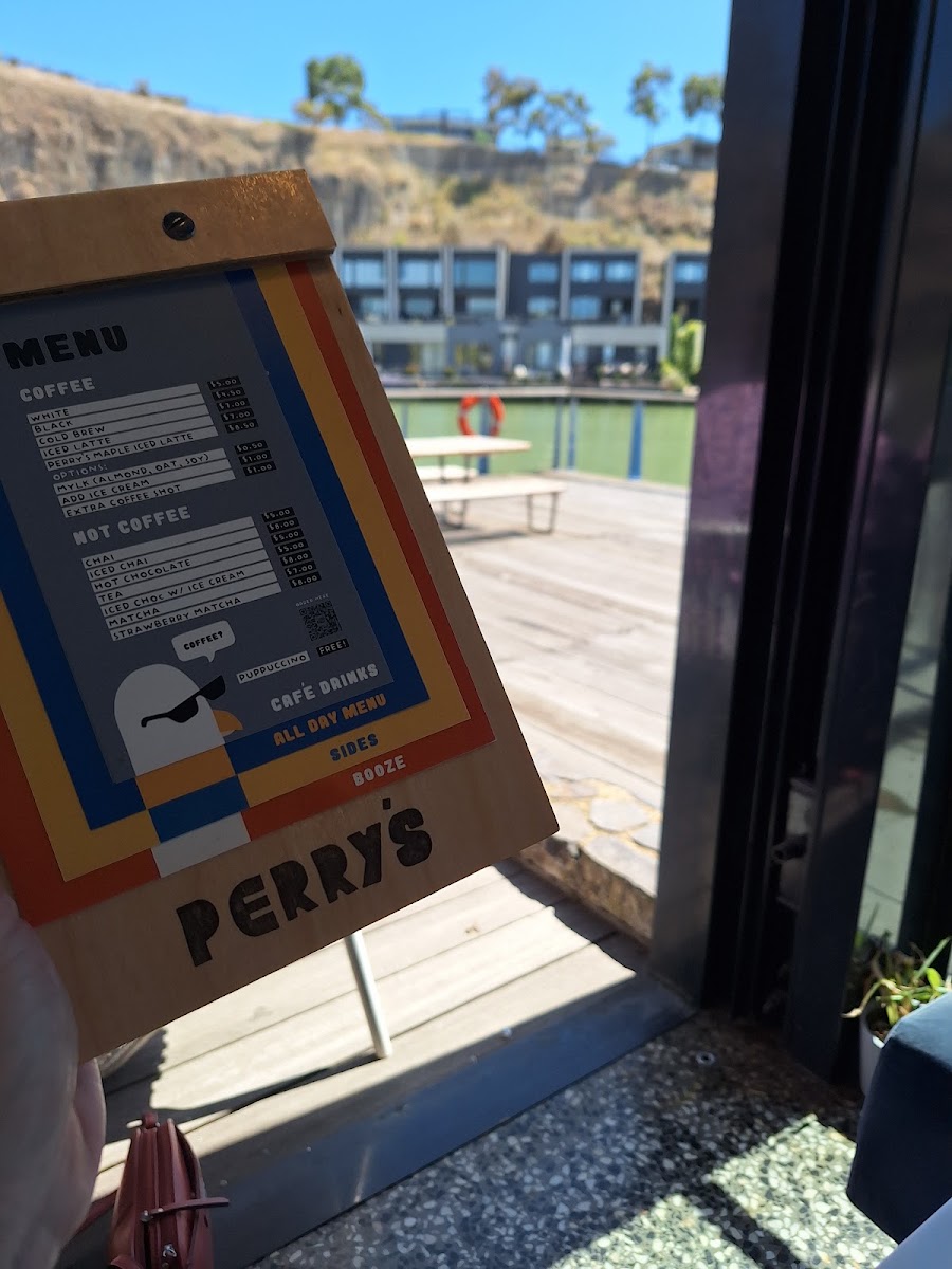 Perry’s (Peregrine Social Club) menu board