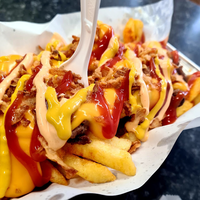 Smashed Cheese Burger Loaded Fries