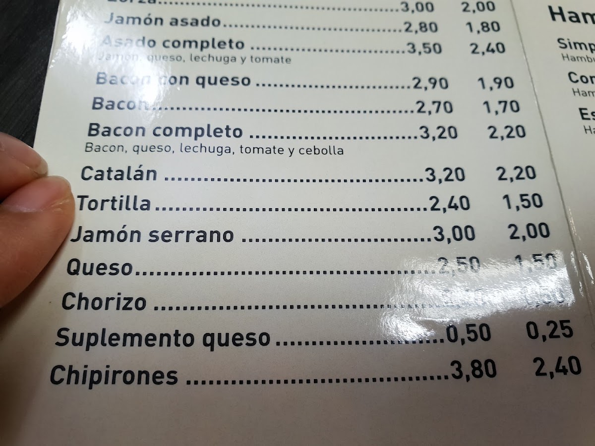 Café Aturuxo menu board