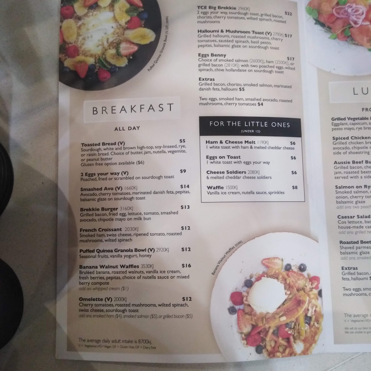 The Coffee Emporium Liverpool menu board