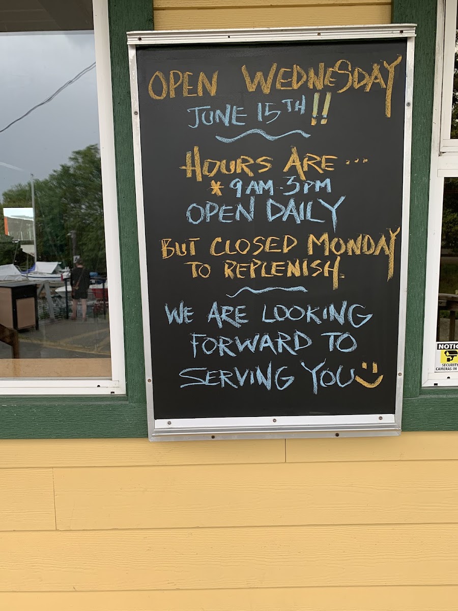 D's Cafe menu board