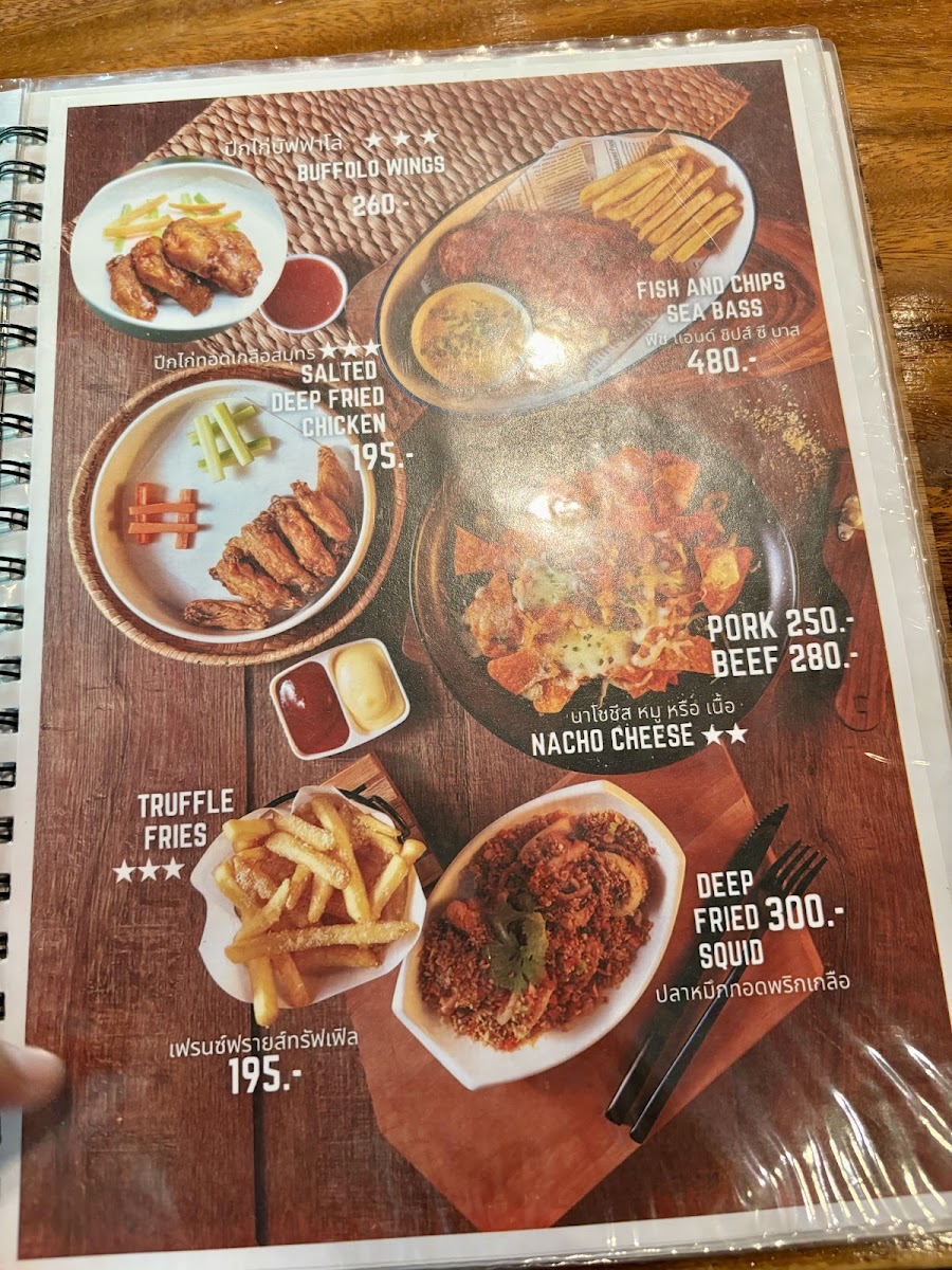 Secret Wonderland menu board