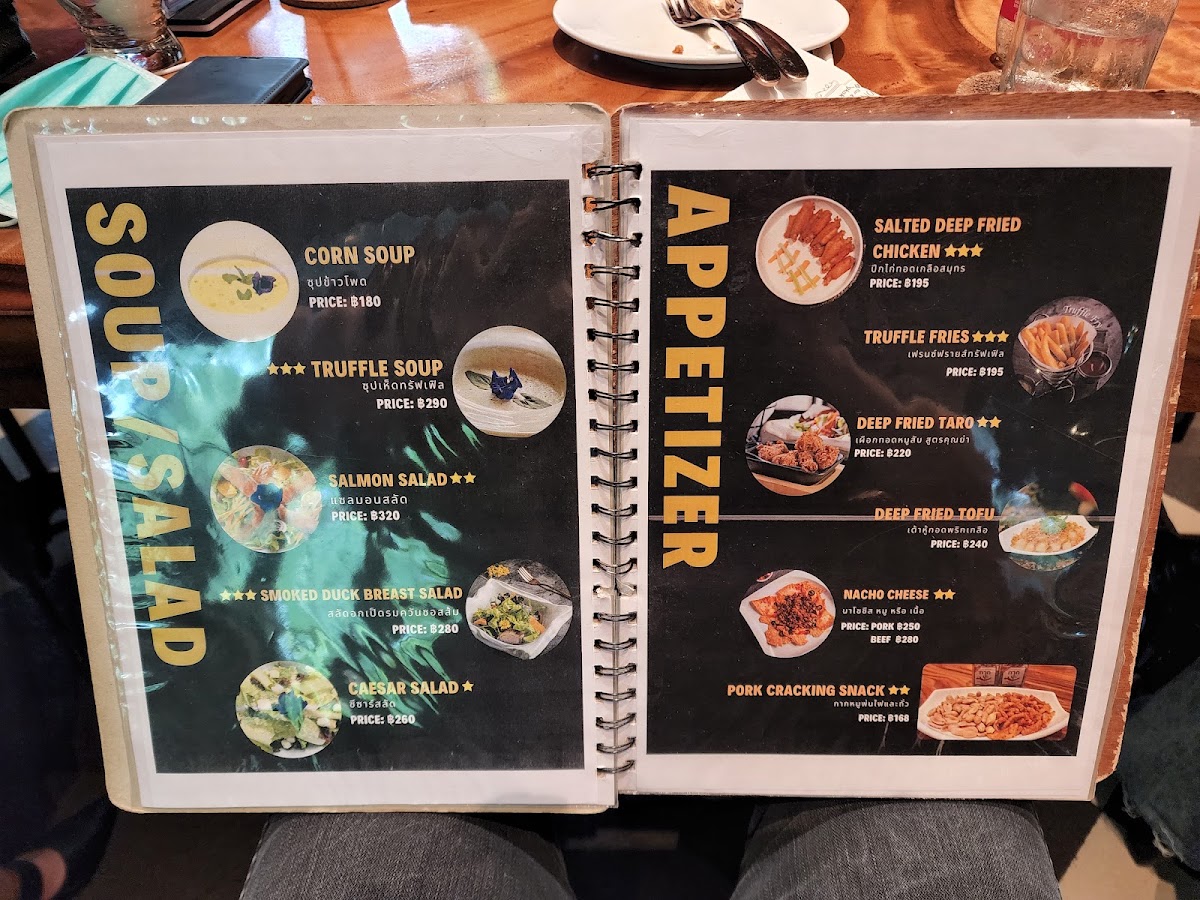 Secret Wonderland menu board