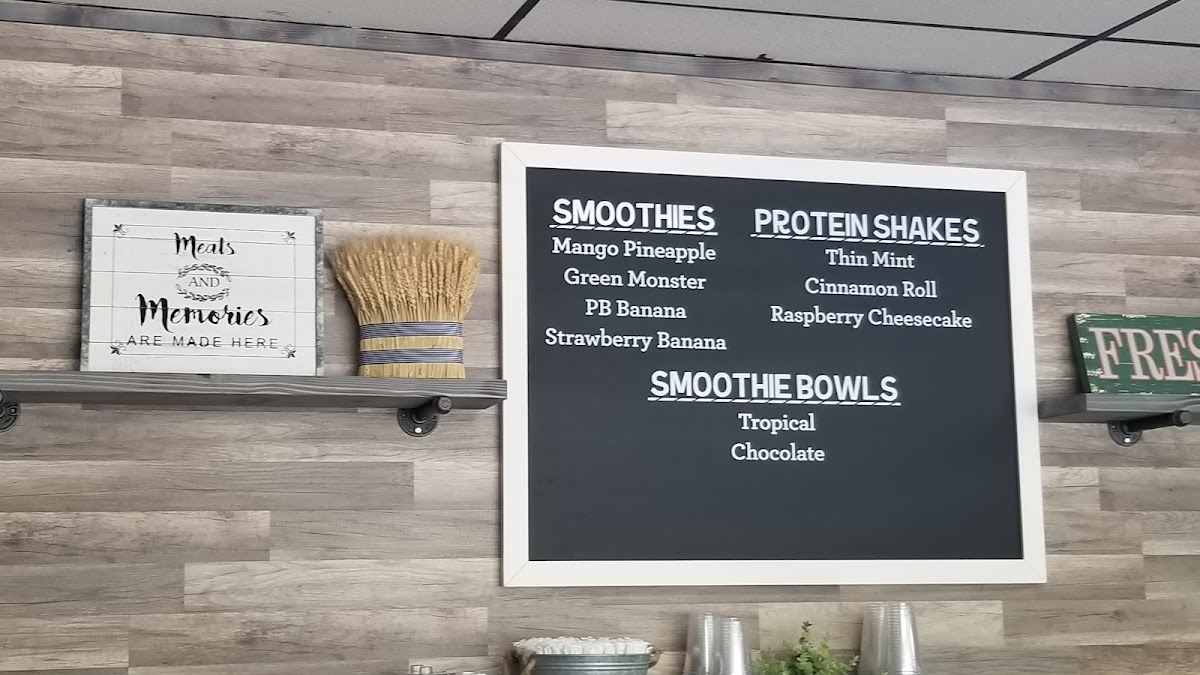 Perfectly Flavah'D Cafe menu board