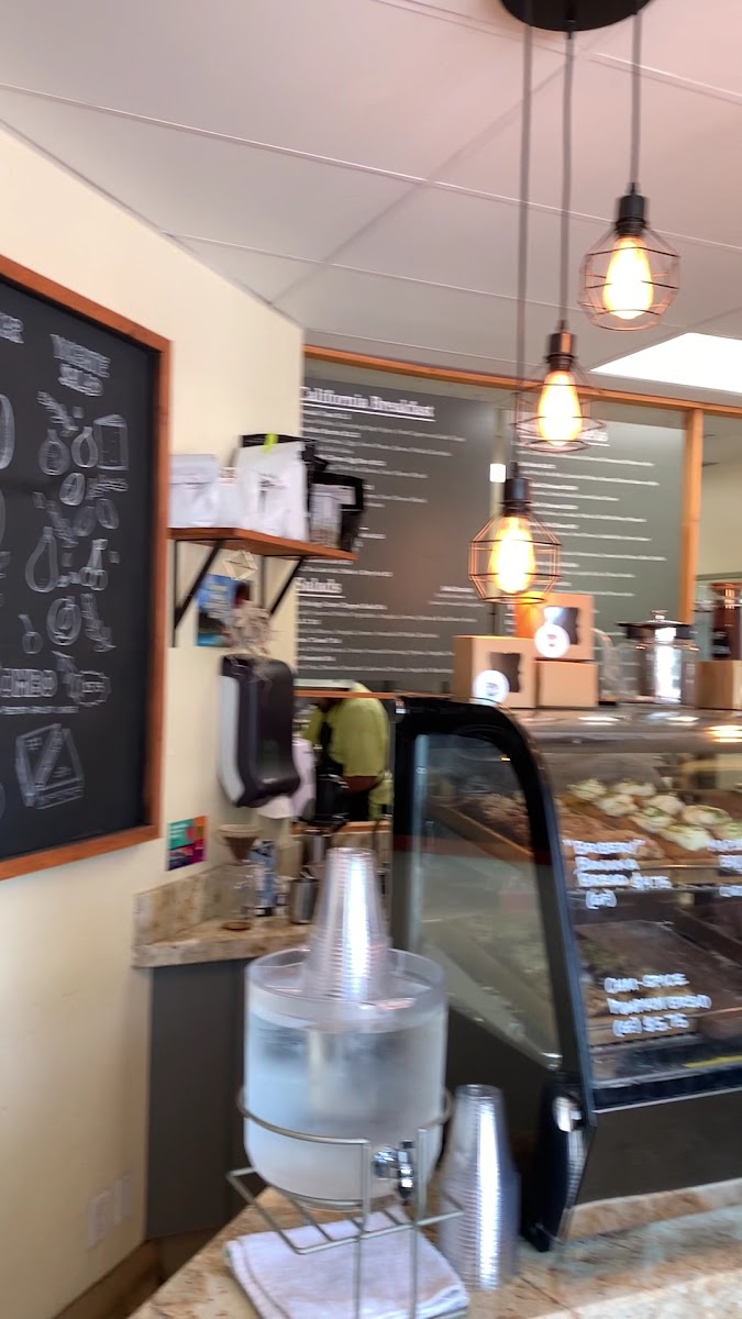 Pacific Pearl Cafe menu board