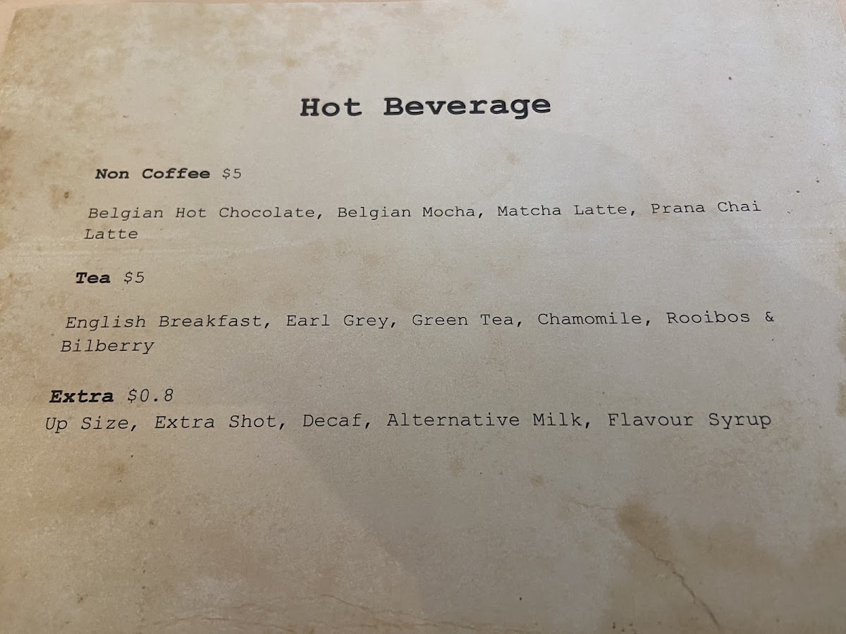 Play Coffee - Lidcombe menu board