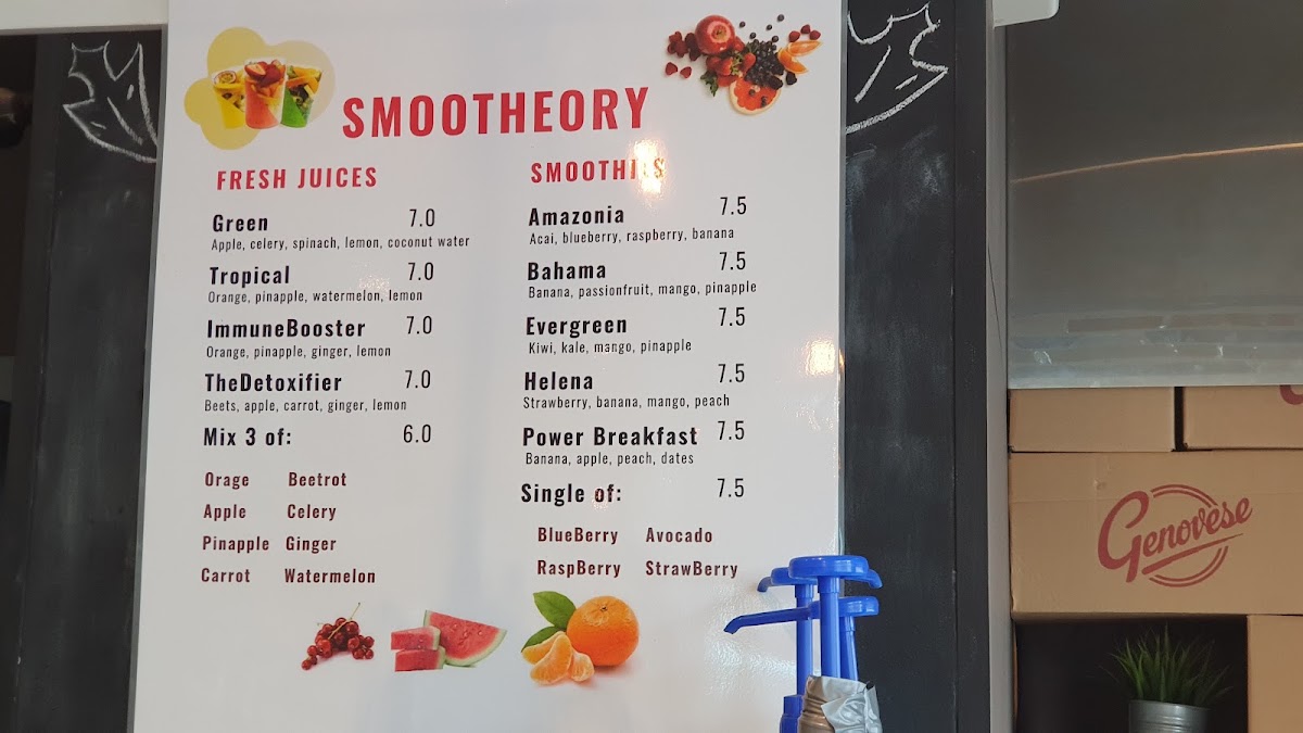 Maples Cafe menu board