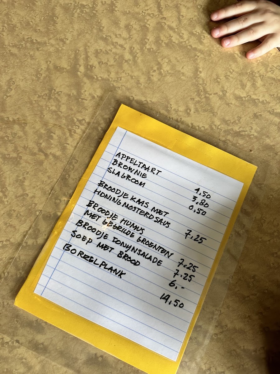 Kowalski Comfort Store menu board