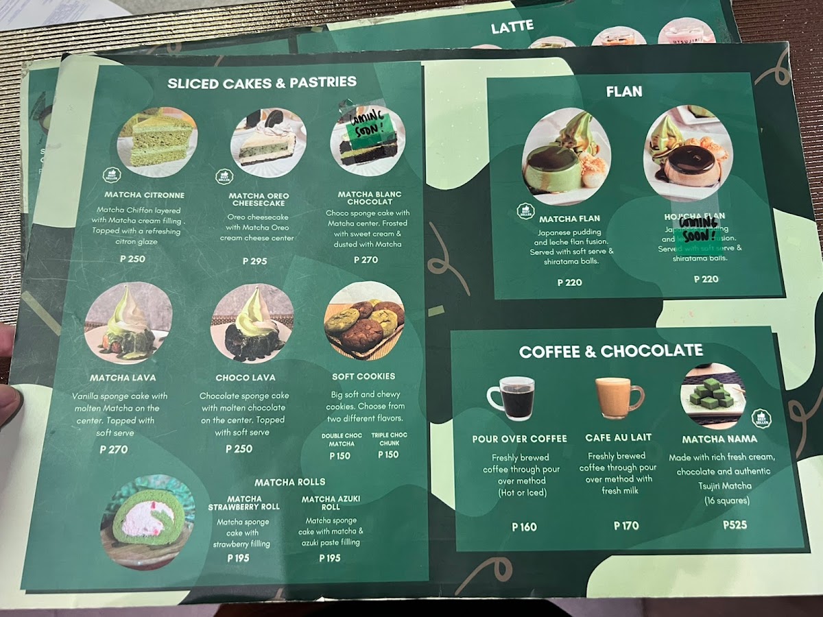 Tsujiri menu board