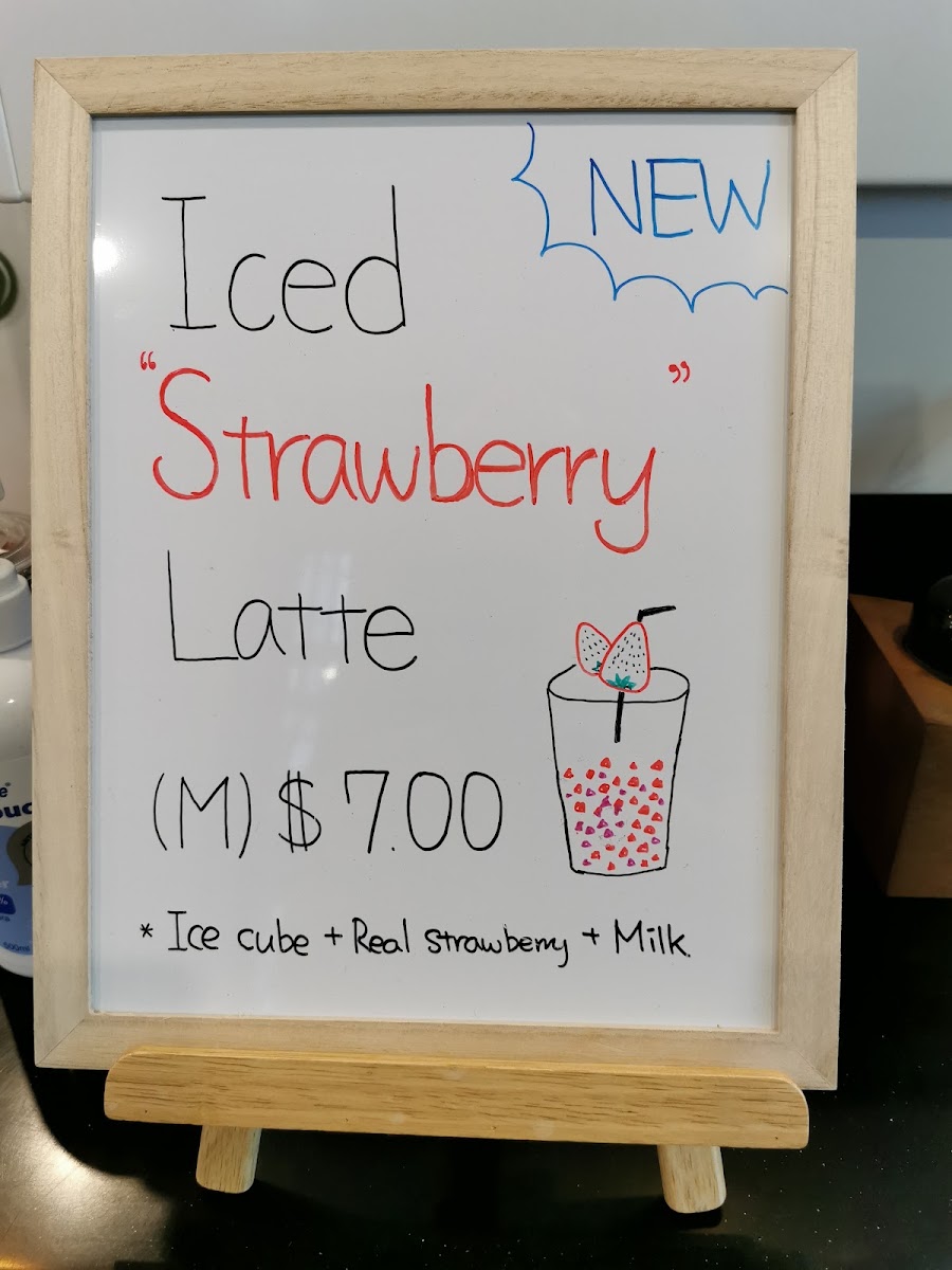 Dabang Coffee House menu board