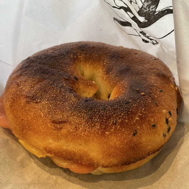 ハムチーズベーグルサンド
