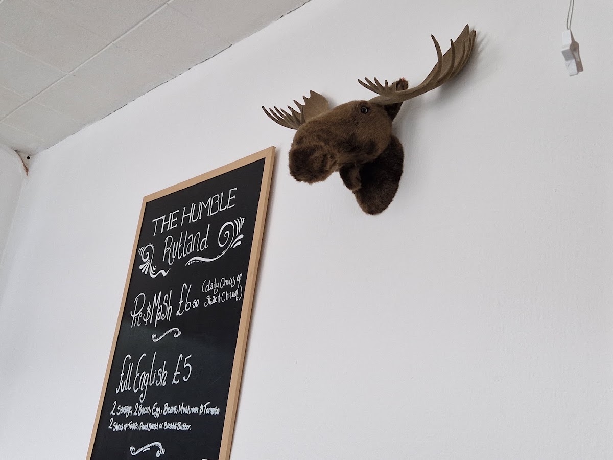 The Humble Rutland Cafe menu board