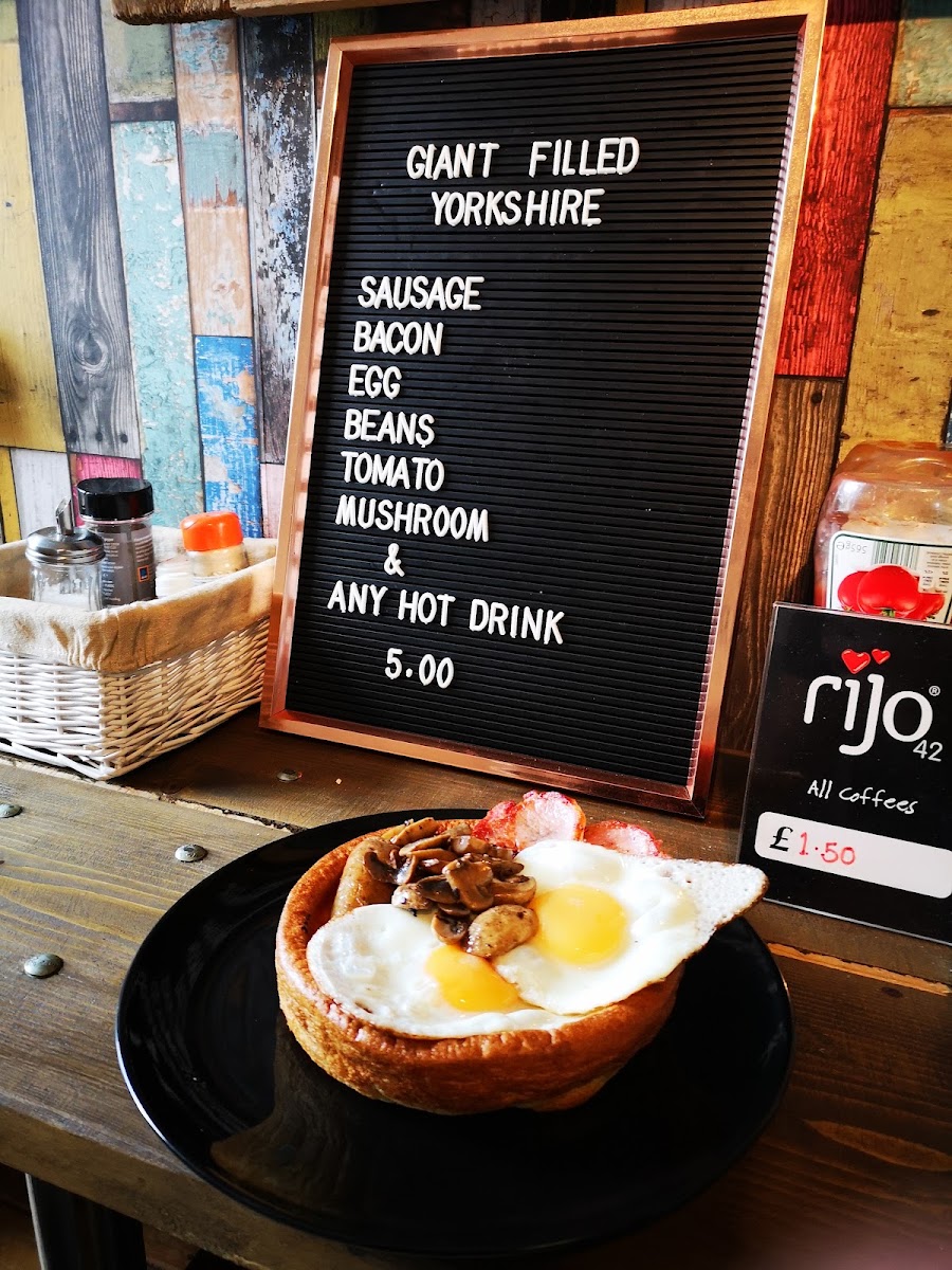 The Humble Rutland Cafe menu board
