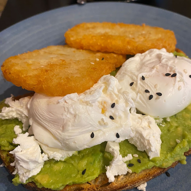 Avocado Toast with Hash Browns