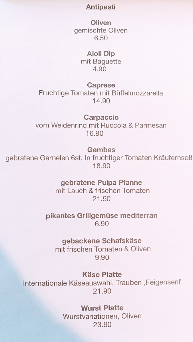 Phi Cafe Bar Mannheim menu board