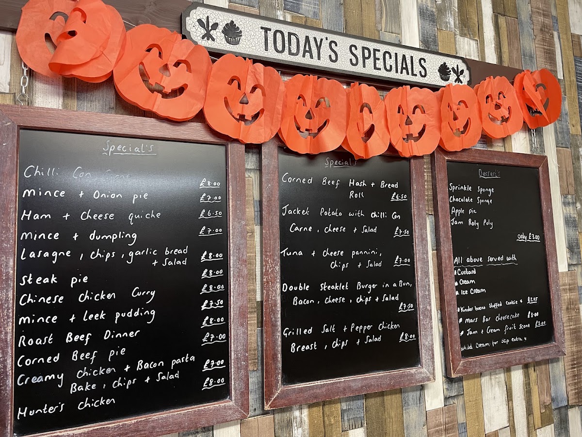 The Pantry menu board
