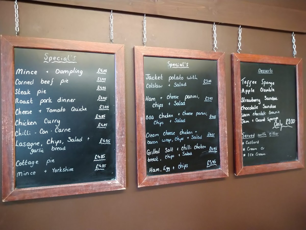 The Pantry menu board