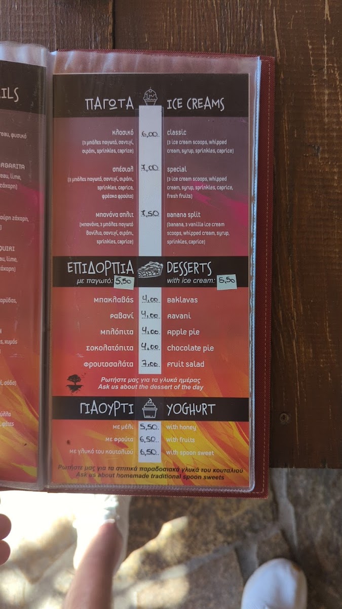 METHEA menu board