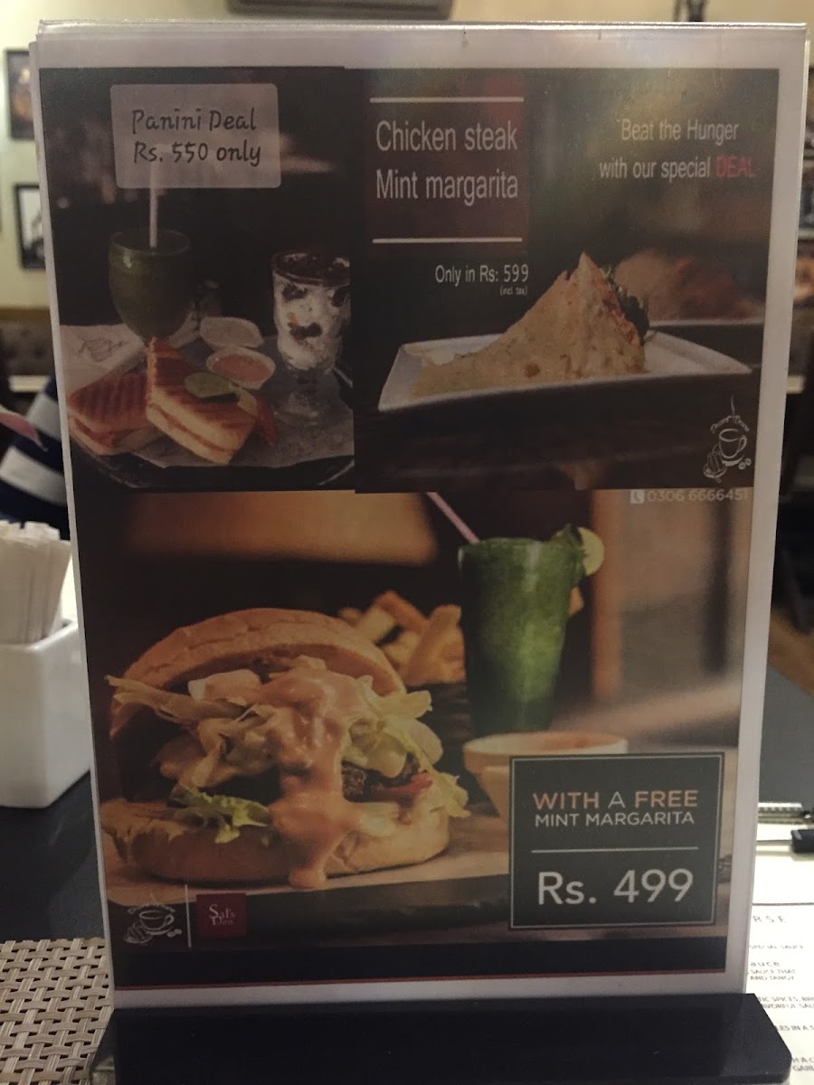 Dessert Desire menu board