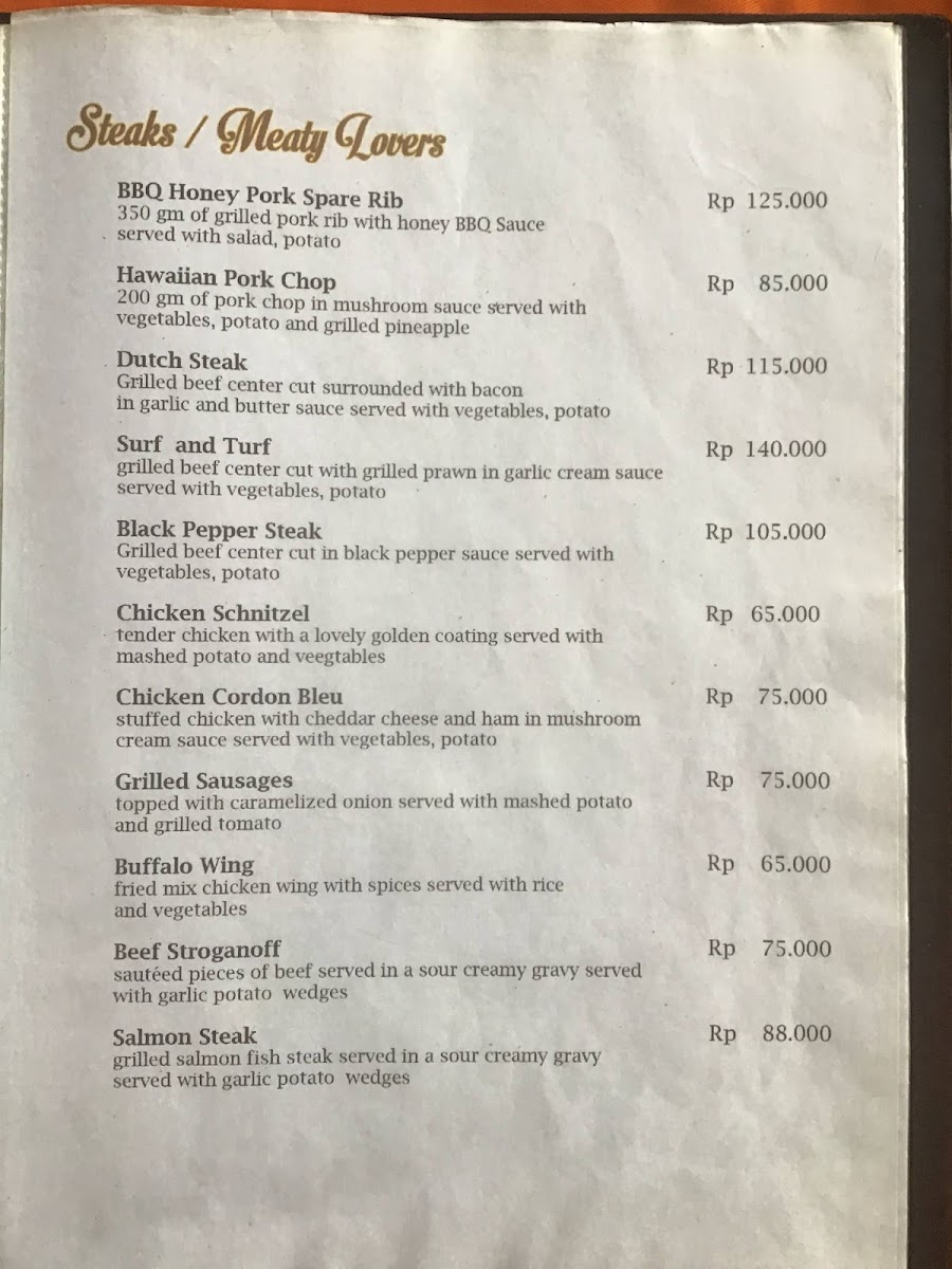 Warung Kak Rebo menu board